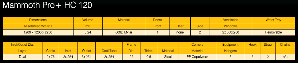 Mammoth Tent - Pro High Cube