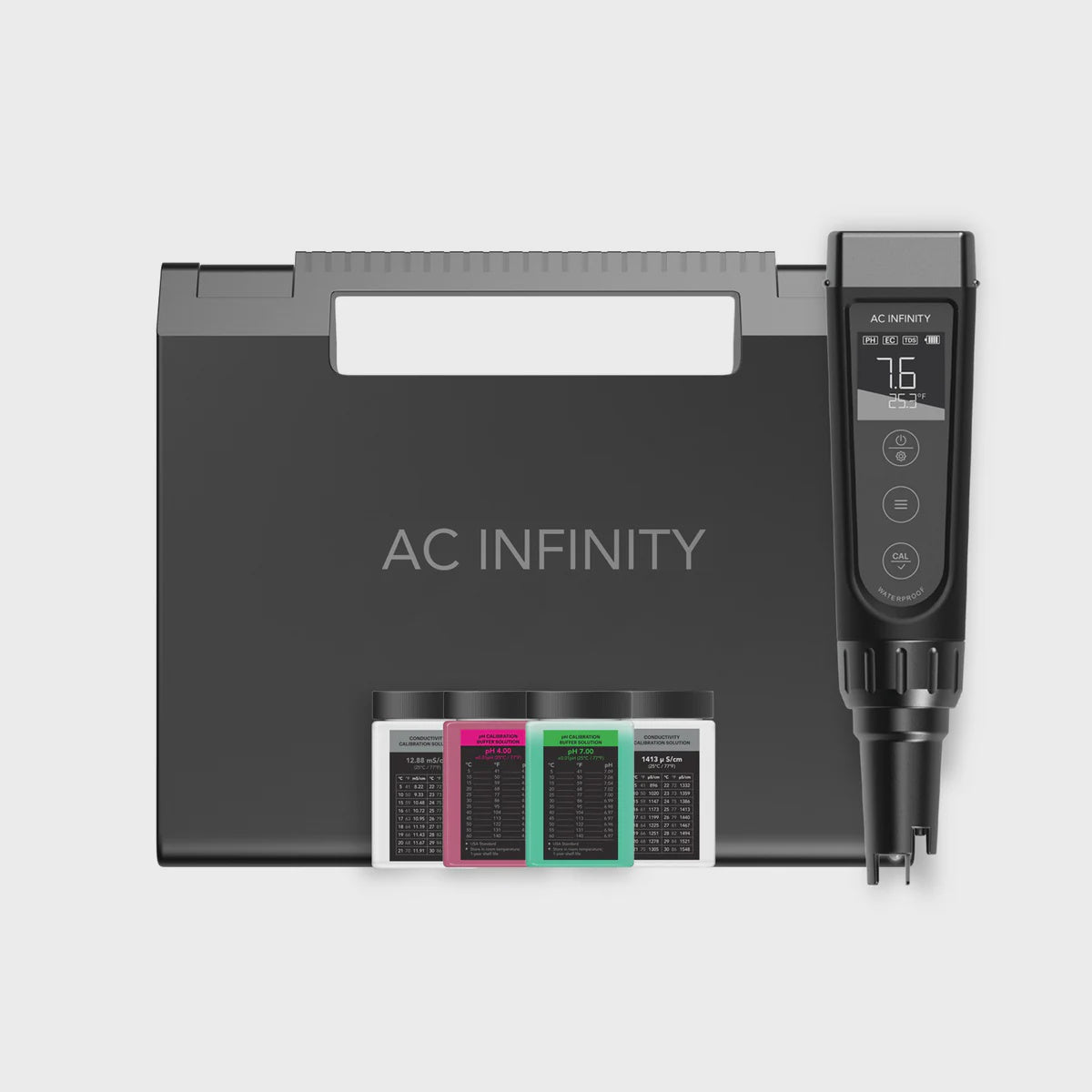AC Infinity Hydroponic Meter Pro Kit, ALL-IN-ONE PH PEN, Interchangeable Probe