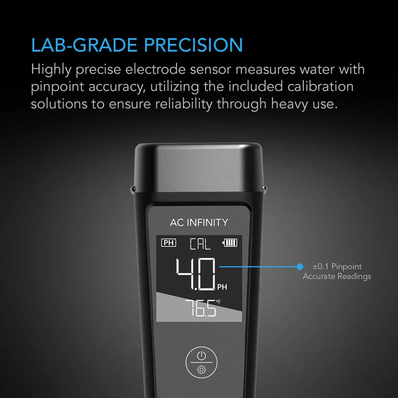 AC Infinity PH Meter Kit / PH Pen Tester for Water