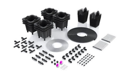 The Bucket Company - 1.2 Gallon Planter Kit - Black