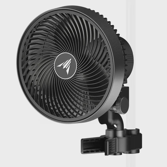 Cloudray Gen 2 Grow Tent Clip Fan With 10 Level Dynamic Wind modes & Fan Speeds, 10-Level Auto Oscillation